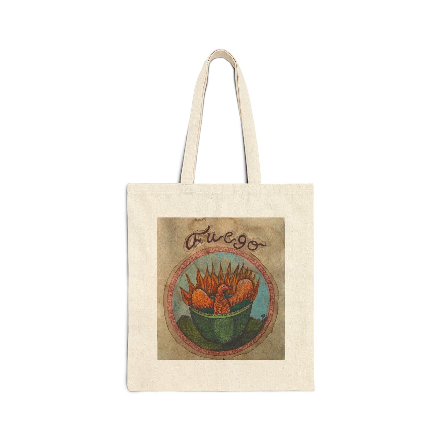 water and fire Canvas Tote Bag