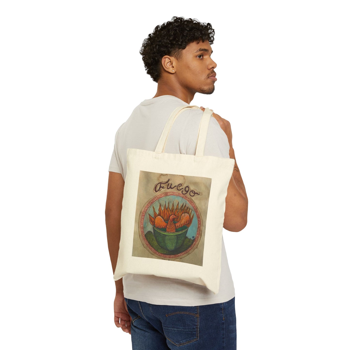 water and fire Canvas Tote Bag