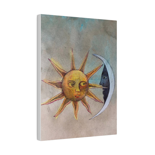 Sun and Moon Canvas, Stretched, 0.75"