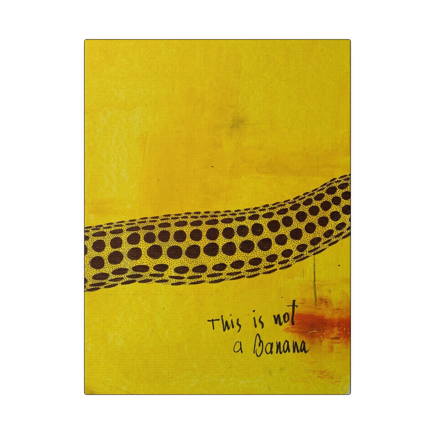 not Banana Canvas, Stretched, 0.75"